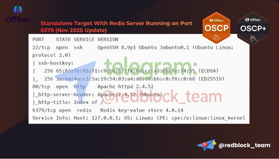 OSCP+ Standalone Target With Redis Server Running on Port 6379 Marc 2026 Updated
